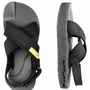 Healing Sole Everett Women's Black Cross-Strap Sandals
